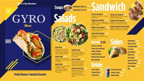 Yummy Gyro's Menu: Prices and Deliver